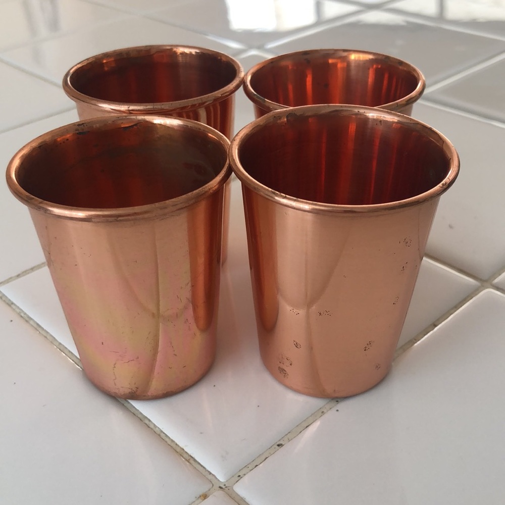 Copper shot glasses